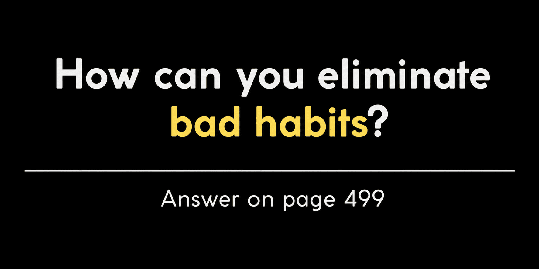 bad habits